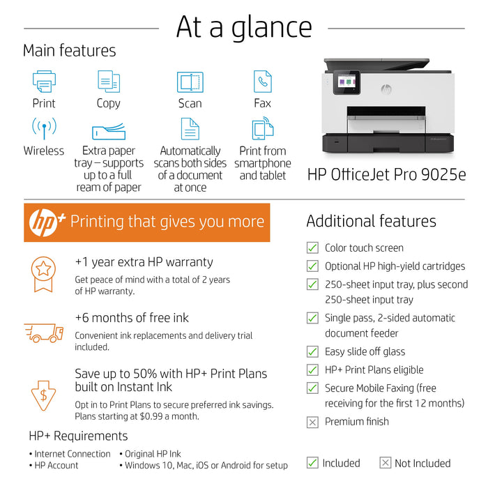 HP OfficeJet Pro 9025e All-in-One Printer