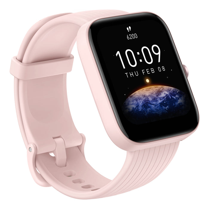 Amazfit Bip 3 Pro 4.29 cm (1.69) TFT 44 mm Digital 240 x 280 pixels Touchscreen Pink GPS (satellite)