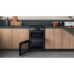 Hotpoint HDM67V9HCB/U Freestanding cooker Electric Ceramic Black