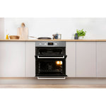 Indesit IDU 6340 IX oven 96 L 5100 W Black, Stainless steel