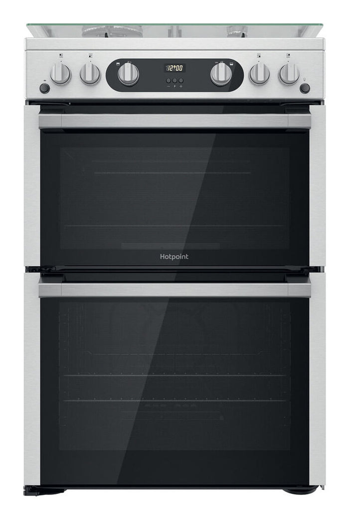 Hotpoint HDM67G0C2CX/UK Freestanding cooker Gas Silver