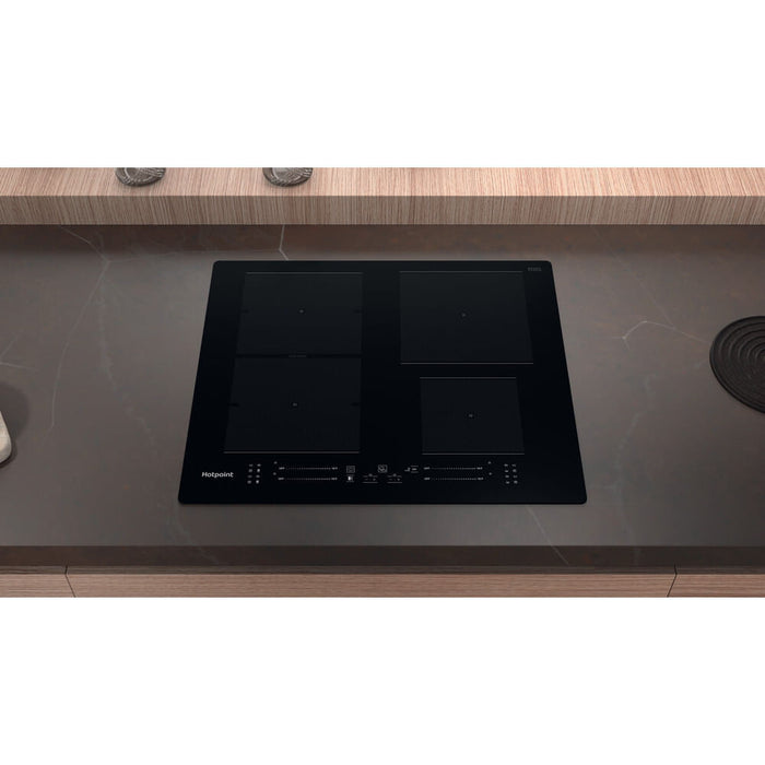 Hotpoint TS 5760F NE Black Built-in 59 cm Zone induction hob 4 zone(s)