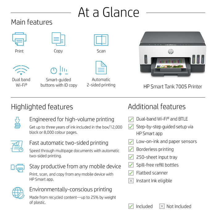 HP Smart Tank 7005 All-in-One