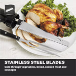 Tower Electric Knife with fork and black case - Black