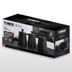 Tower Sera Set of 3 Canisters - Black