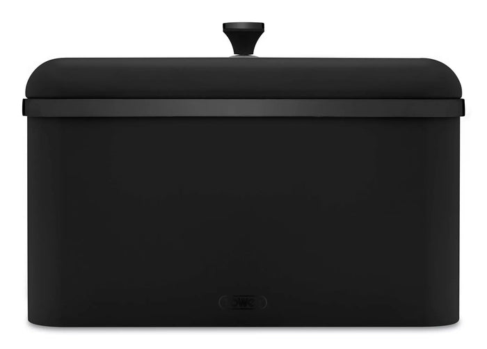 Tower Sera Bread Bin with Smoked Trim - Black