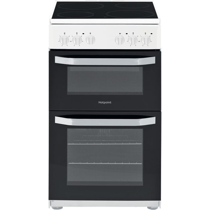 Hotpoint HD5V92KCW Freestanding cooker Electric Ceramic White