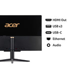 Acer Aspire C22-1610 All-in-One Desktop - Intel i3 N305, 8GB, 512GB SSD, Integrated, 21.5 Full HD, Windows 11, Black