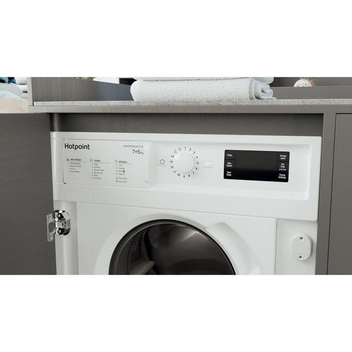 Hotpoint BI WDHG 75148 UK N washer dryer Built-in Front-load White E