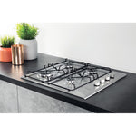 Hotpoint PAN 642 IX/H Black, Stainless steel Built-in 58 cm Gas 4 zone(s)