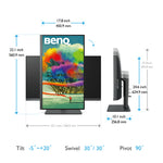 BenQ PD2705U computer monitor 68.6 cm (27) 3840 x 2160 pixels 4K Ultra HD LED Black