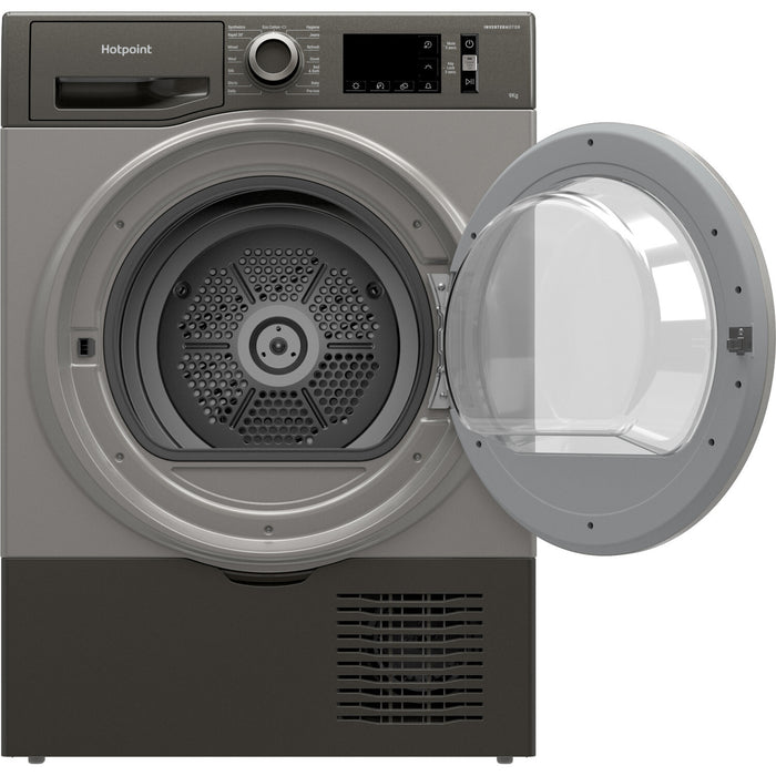 Hotpoint Ariston H3 D91GS UK tumble dryer Freestanding Front-load 9 kg B Graphite