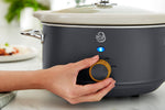 Swan Nordic Slow Cooker with 3 Temperature Settings Matte Grey