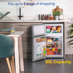 Russell Hobbs RH85UCFF482E1SS fridge-freezer Freestanding 85 L E Stainless steel