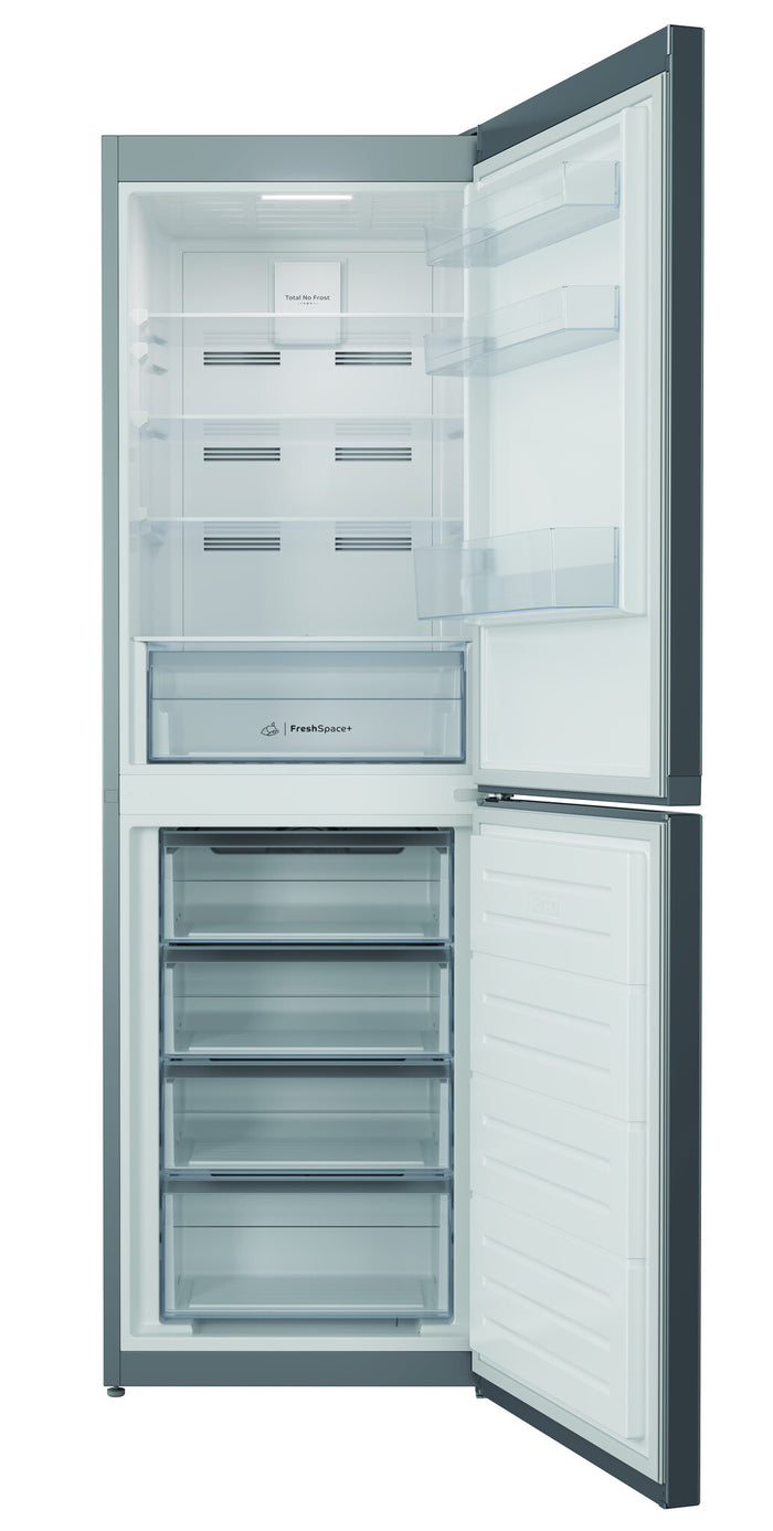 Indesit IBTNF 60182 S UK fridge-freezer 322 L A Silver