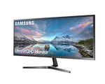 Samsung S34J550W LED display 86.4 cm (34) 3440 x 1440 pixels UltraWide Quad HD Blue, Grey