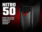 Acer NITRO 50 N50-650 Gaming Desktop - Intel Core i5-13400F, 16GB, 512GB SSD, Nvidia RTX 3050, No Display, Windows 11, Black