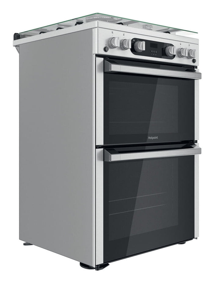 Hotpoint HDM67G0C2CX/UK Freestanding cooker Gas Silver