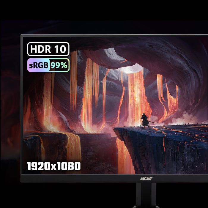 Acer NITRO VG1 Nitro KG241YM3 24 Gaming Monitor, 180Hz, Full HD (1920x1080), 1ms Response Time, 16:9, AMD FreeSync Premium