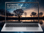 Acer Aspire 3 A315-24P 15.6 Laptop - AMD Ryzen 3 7320U-  8GB-  256GB SSD-  Integrated Graphics- Windows 11-  Silver