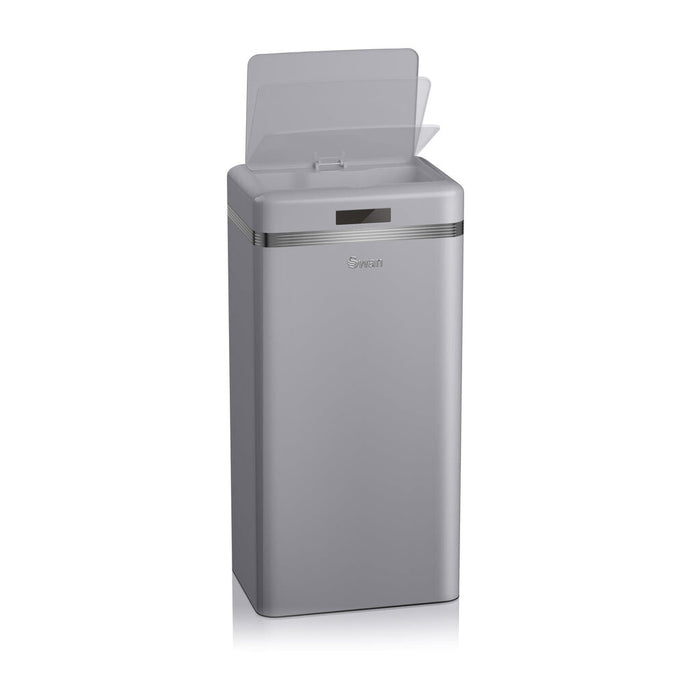 Swan Retro 45L Square Sensor Bin - Grey