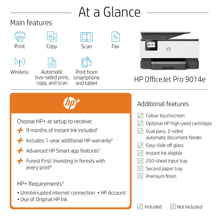 HP OfficeJet Pro 9014e All-in-One Printer