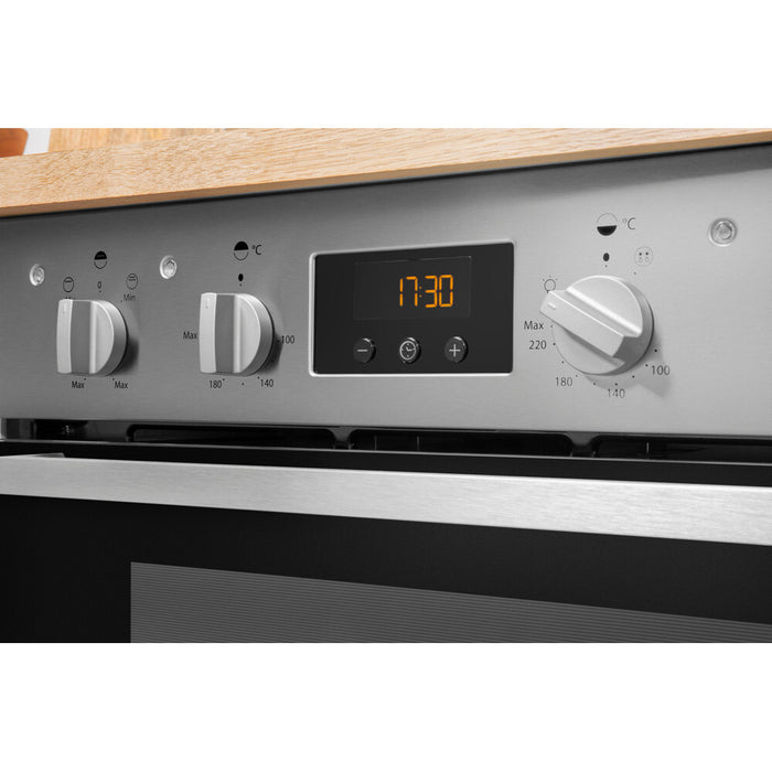 Indesit IDU 6340 IX oven 96 L 5100 W Black, Stainless steel