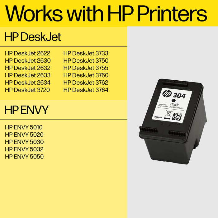 HP 304 2-pack Black/Tri-color Original Ink Cartridges