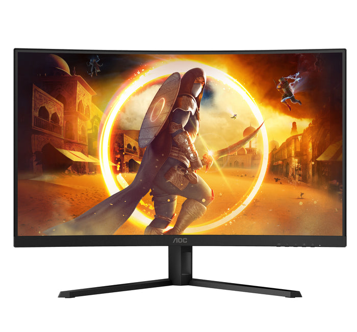 AOC CQ32G4VE 32 Gaming Monitor - QHD - Curved -180Hz, 1ms- HDR10- FreeSync