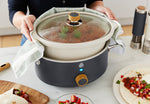 Swan Nordic Slow Cooker with 3 Temperature Settings Matte Grey