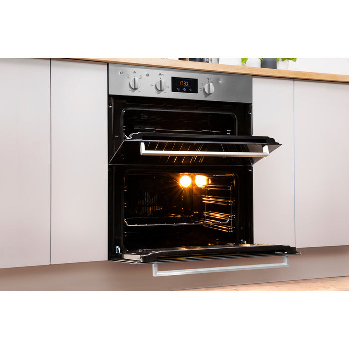 Indesit IDU 6340 IX oven 96 L 5100 W A Black, Stainless steel Indesit
