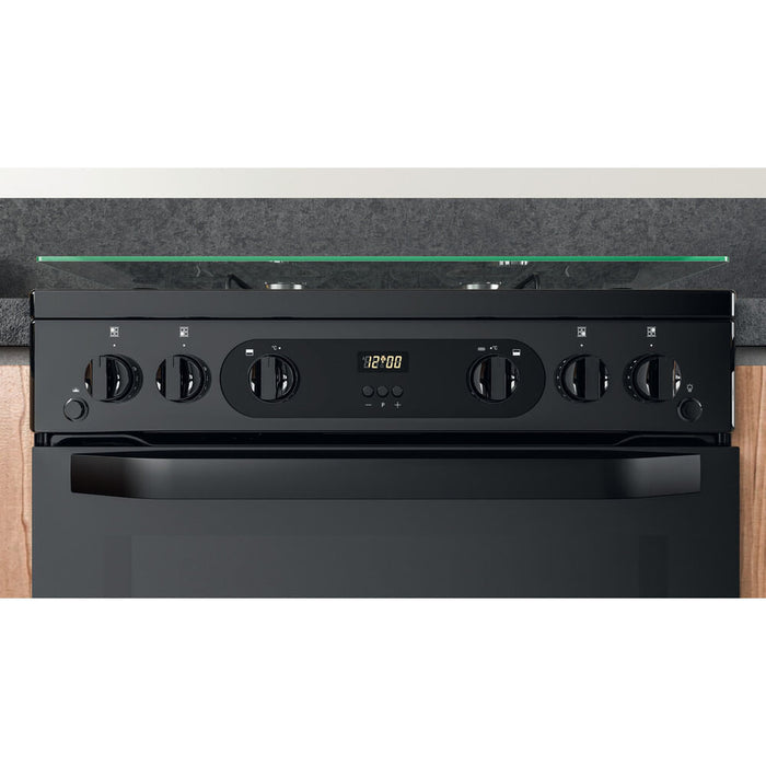 Hotpoint Ariston HDM67G0CCB/UK Freestanding cooker Gas Black A