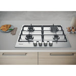 Hotpoint PPH 60P F IX UK Silver Built-in 60 cm Gas 4 zone(s)