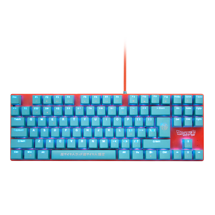 FR-TEC PC Dragon Ball Super GOKU keyboard USB QWERTY Blue, Orange