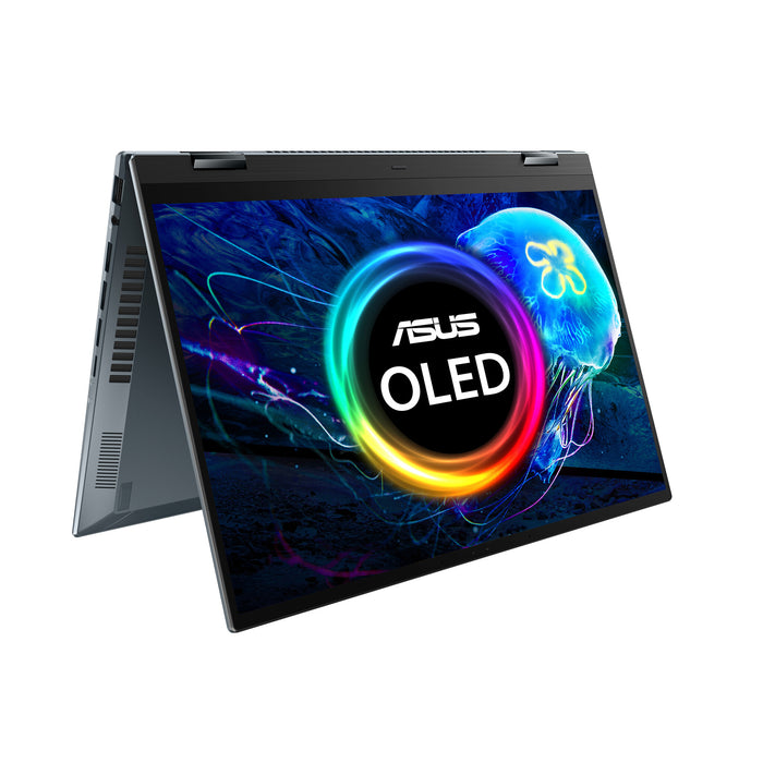 ASUS Zenbook 14 Flip OLED UP5401ZA-KN056W Intel® Core™ i5 i5-12500H Hybrid (2-in-1) 35.6 cm (14) Touchscreen 2.8K 16 GB LPDDR5-SDRAM 512 GB SSD Wi-Fi 6E (802.11ax) Windows 11 Home Grey