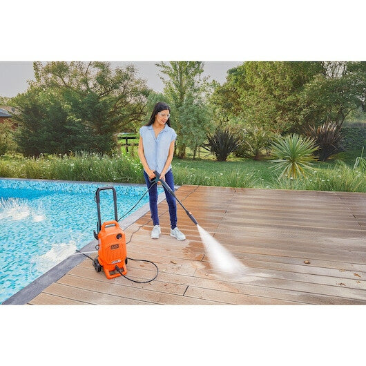 Black & Decker BEPW1700-GB pressure washer Upright Electric 408 l/h 1700 W Black, Orange