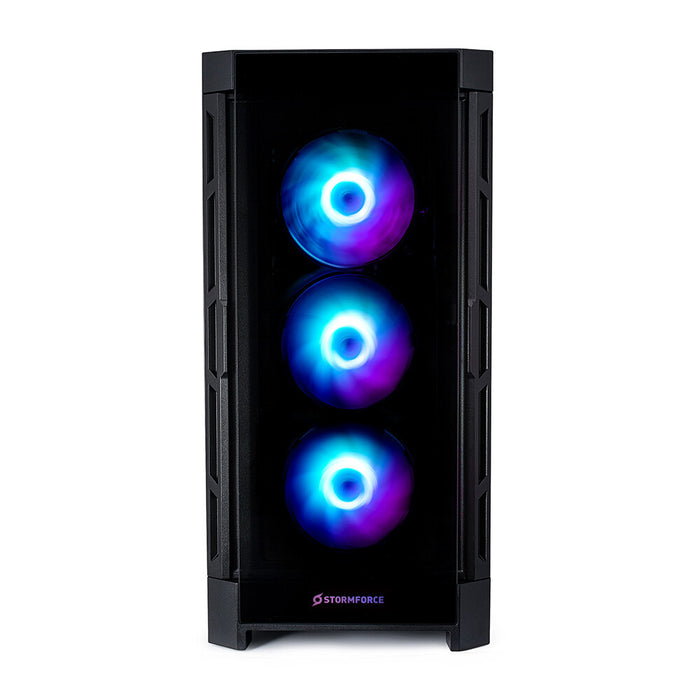 Stormforce Crystal Gaming PC - Intel® Core™ i7-12700F -  16 GB DDR4-SDRAM -  1 TB SSD- NVIDIA GeForce RTX 4060 Ti - Windows 11 Home - Midi Tower Gaming PC -Black