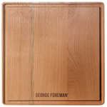 George Foreman GFDSGP01 Dual-Sided Griddle Plate with Beech Tray