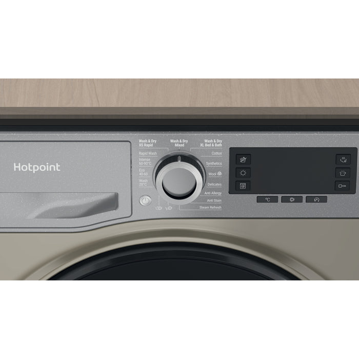 Hotpoint Ariston NDD 10726 GDA UK washer dryer Freestanding Front-load Graphite D