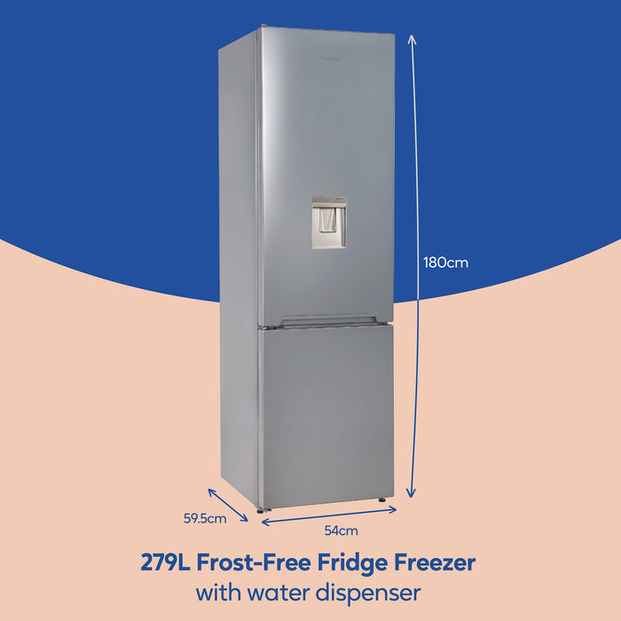 Russell Hobbs RH180FFFF551E1SWD fridge-freezer Freestanding 279 L E Silver