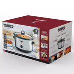 Tower 3.5 Litre Stainless Steel Slow Cooker