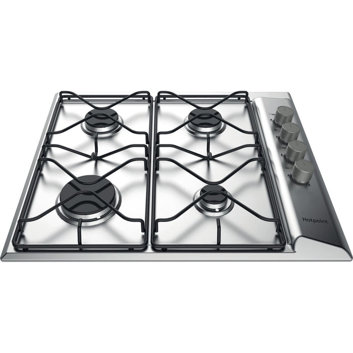 Hotpoint PAN 642 IX/H Black, Stainless steel Built-in 58 cm Gas 4 zone(s)