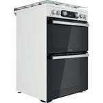 Hotpoint HD67G02CCW/UK Freestanding cooker Gas White