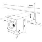 Hotpoint BI WDHG 75148 UK N washer dryer Built-in Front-load White E