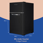 Russell Hobbs RH85UCFF482E1B fridge-freezer Freestanding 85 L E Black