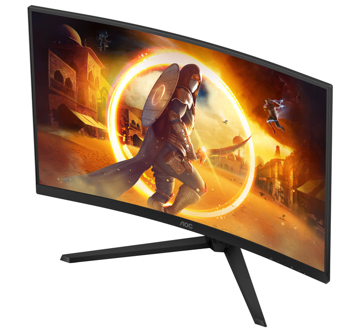 AOC CQ32G4VE 32 Gaming Monitor - QHD - Curved -180Hz, 1ms- HDR10- FreeSync