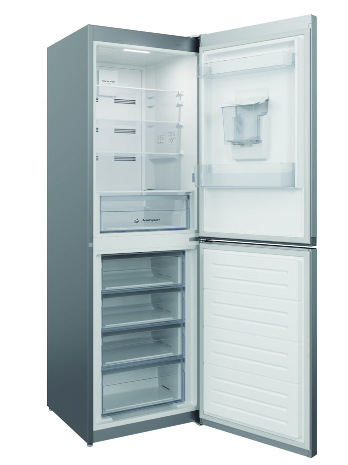 Indesit IBTNF 60182 S AQUA UK fridge-freezer 322 L E Silver