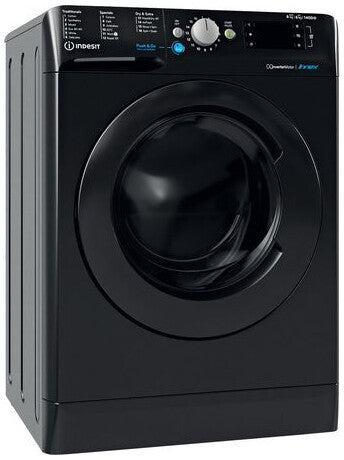 Indesit BDE 86436X B UK N washer dryer Freestanding Front-load Black D