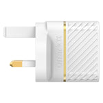 OtterBox USB-C PD GaN UK Wall Charger 30W, USB-C Fast Charger for Smartphone and Tablet, Drop Tested, Rugged, Ultra Durable, White OtterBox