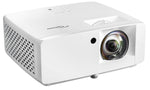 Optoma GT2000HDR Full HD 1080p Laser Projector, short throw, 100 image from 1m, 4K UHD & HDR, 1080p 120Hz, eco-friendly, 3500 ANSI Lumens, 2x HDMI, built-in audio